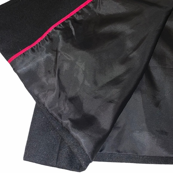 Banana Republic sz M black wool blend button up lined collared dress jacket coat - Picture 14 of 14